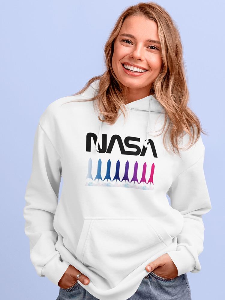 Nasa Rocket Gradient Hoodie or Sweatshirt -NASA Designs