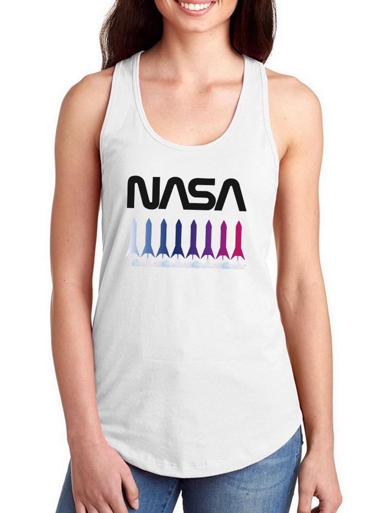 Nasa Rocket Gradient T-shirt -NASA Designs