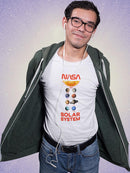 Nasa Solar System W Names T-shirt -NASA Designs