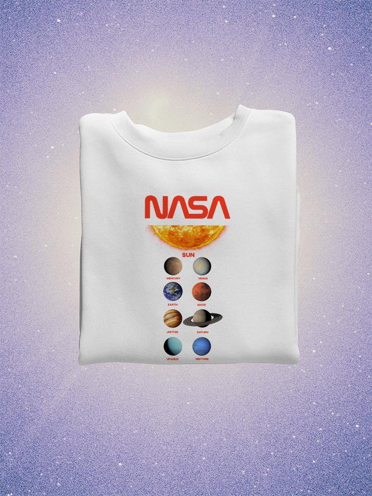Nasa Solar System W Names Hoodie or Sweatshirt -NASA Designs