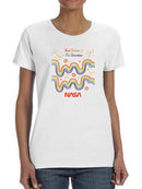 Nasa True Colors Of Universe Shaped T-shirt -NASA Designs