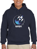 Nasa Baby Blue Rocket Art Hoodie or Sweatshirt -NASA Designs