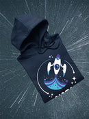 Nasa Baby Blue Rocket Art Hoodie or Sweatshirt -NASA Designs