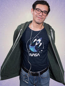 Nasa Baby Blue Rocket Art T-shirt -NASA Designs