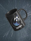 Nasa Baby Blue Rocket Art Mug -NASA Designs