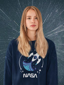 Nasa Baby Blue Rocket Art Hoodie or Sweatshirt -NASA Designs