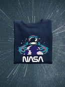 Nasa Spaceman W Planet Earth Hoodie or Sweatshirt -NASA Designs