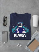 Nasa Spaceman W Planet Earth T-shirt -NASA Designs