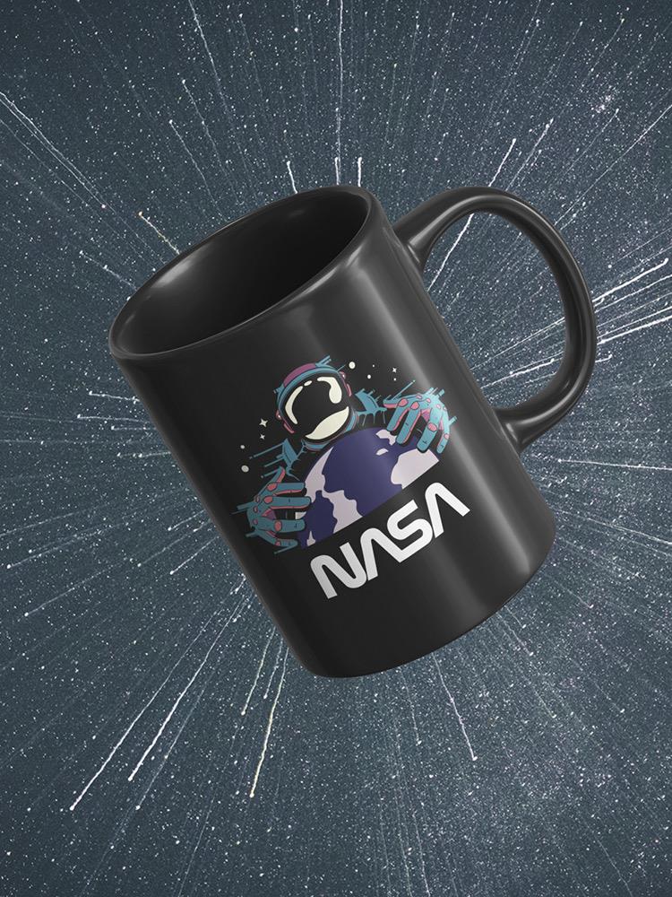 Nasa Spaceman W Planet Earth Mug -NASA Designs