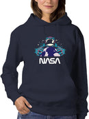 Nasa Spaceman W Planet Earth Hoodie or Sweatshirt -NASA Designs