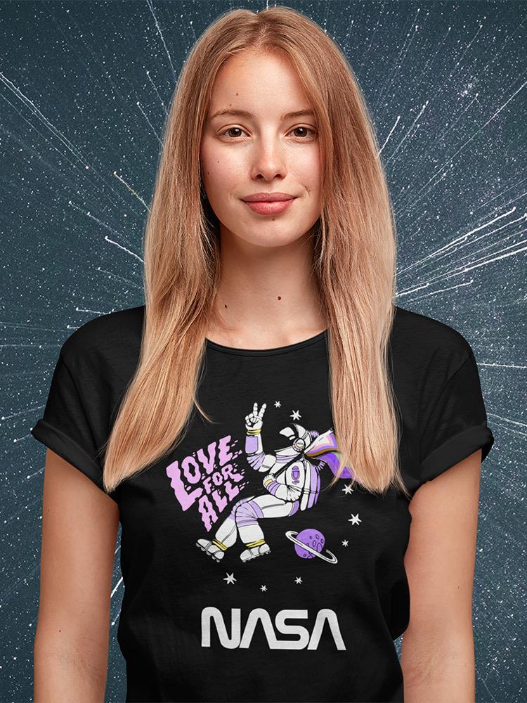 Nasa Love Is For All Shaped T-shirt -NASA Designs