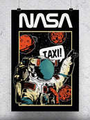 Nasa Astronaut Portrait Taxi Wall Art -NASA Designs