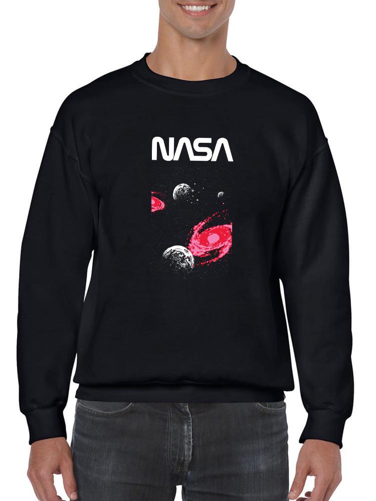 Nasa Space W Pixel Dark Hole Hoodie or Sweatshirt -NASA Designs