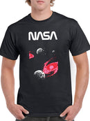 Nasa Space W Pixel Dark Hole T-shirt -NASA Designs