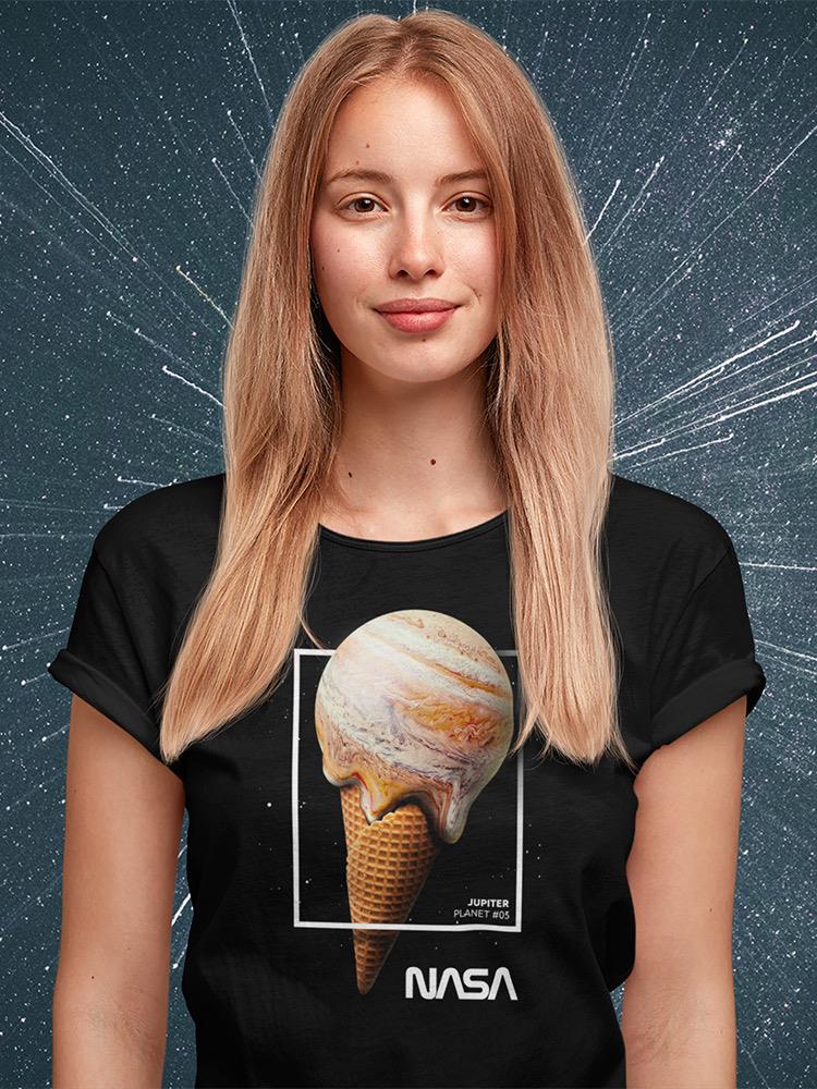 Nasa Jupiter Ice Cream Shaped T-shirt -NASA Designs