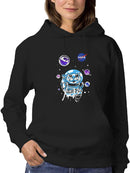 Nasa Astronaut Kitten W Planets Hoodie or Sweatshirt -NASA Designs
