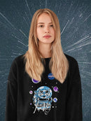 Nasa Astronaut Kitten W Planets Hoodie or Sweatshirt -NASA Designs