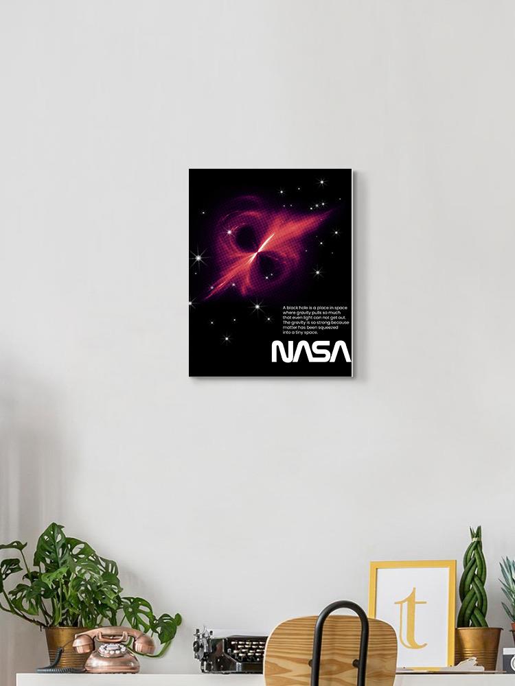 Nasa Black Hole Explanation Wall Art -NASA Designs