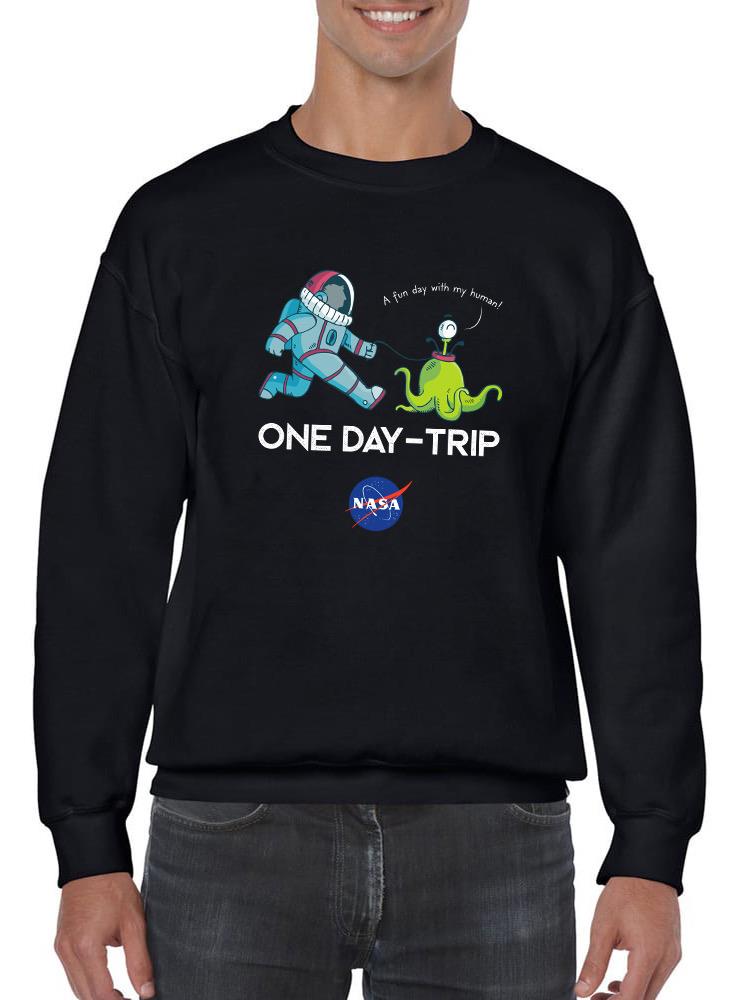 Nasa Astronaut W Pet Alien Hoodie or Sweatshirt -NASA Designs