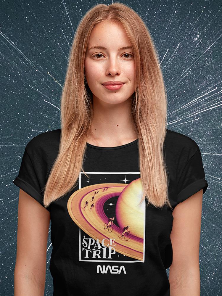 Nasa Space Trip Saturn Shaped T-shirt -NASA Designs
