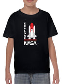Nasa Shuttle Explore T-shirt -NASA Designs
