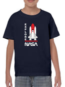 Nasa Shuttle Explore T-shirt -NASA Designs
