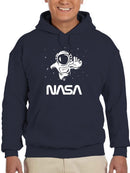 Nasa Astronaut Reaching Camera Hoodie or Sweatshirt -NASA Designs