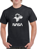 Nasa Astronaut Reaching Camera T-shirt -NASA Designs
