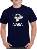 Nasa Astronaut Reaching Camera T-shirt -NASA Designs