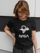 Nasa Astronaut Reaching Camera T-shirt -NASA Designs