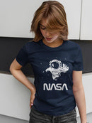 Nasa Astronaut Reaching Camera T-shirt -NASA Designs