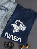 Nasa Astronaut Reaching Camera T-shirt -NASA Designs