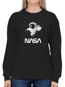 Nasa Astronaut Reaching Camera Hoodie or Sweatshirt -NASA Designs