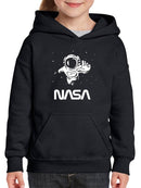 Nasa Astronaut Reaching Camera Hoodie -NASA Designs