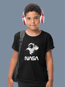 Nasa Astronaut Reaching Camera T-shirt -NASA Designs