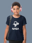 Nasa Astronaut Reaching Camera T-shirt -NASA Designs