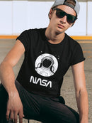 Nasa Astronaut Over Moon T-shirt -NASA Designs