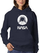 Nasa Astronaut Over Moon Hoodie or Sweatshirt -NASA Designs