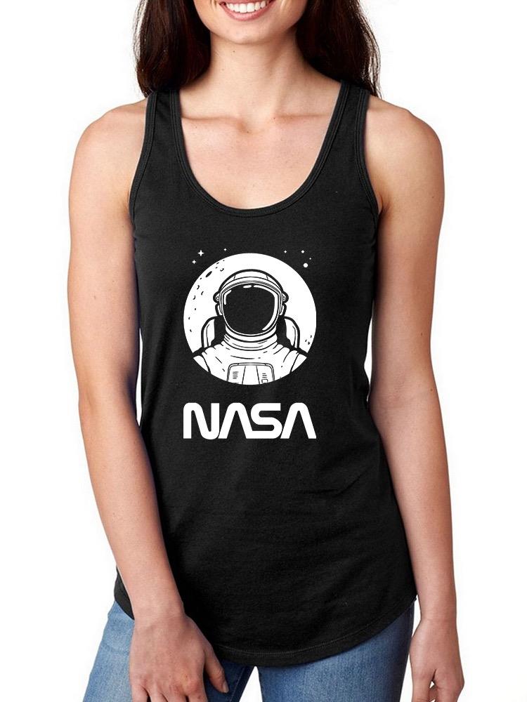 Nasa Astronaut Over Moon T-shirt -NASA Designs