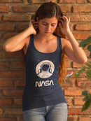 Nasa Astronaut Over Moon T-shirt -NASA Designs