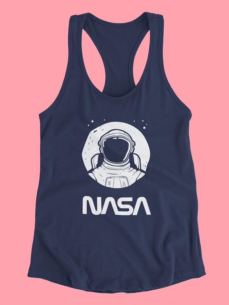 Nasa Astronaut Over Moon T-shirt -NASA Designs
