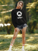 Nasa Astronaut Over Moon Hoodie or Sweatshirt -NASA Designs