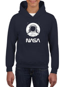 Nasa Astronaut Over Moon Hoodie -NASA Designs