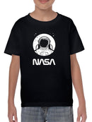 Nasa Astronaut Over Moon T-shirt -NASA Designs
