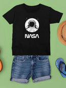 Nasa Astronaut Over Moon T-shirt -NASA Designs