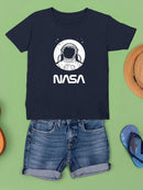 Nasa Astronaut Over Moon T-shirt -NASA Designs