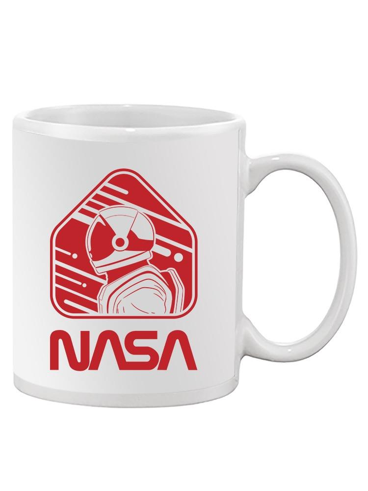Nasa Astronaut Red Sign Mug -NASA Designs