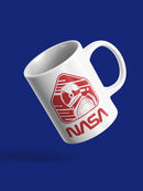 Nasa Astronaut Red Sign Mug -NASA Designs