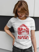 Nasa Astronaut Red Sign T-shirt -NASA Designs
