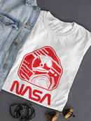 Nasa Astronaut Red Sign T-shirt -NASA Designs